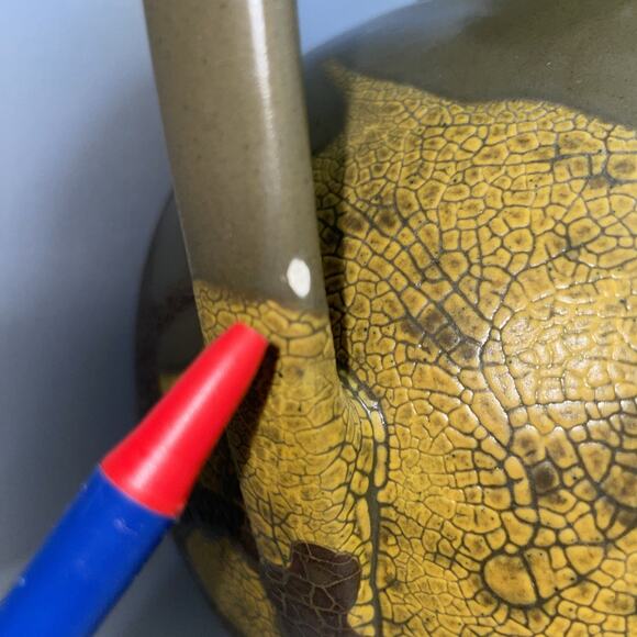 Vintage Royal Haeger Earth Wrap Art Pottery Pitcher No 4141 Olive Green Glaze - Picture 5 of 12